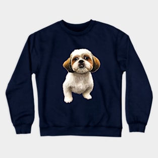 Shih Tzu Puppy Dog Crewneck Sweatshirt